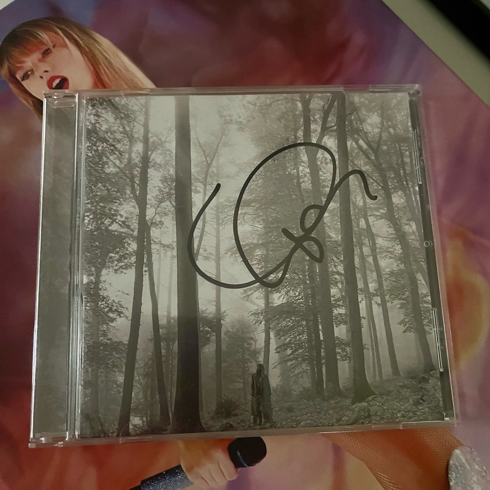 Signed Taylor Swift Folklore CD